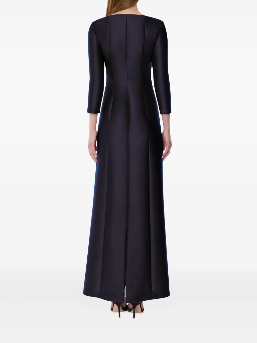 Alberta Ferretti Avondjurk met boothals - Blauw