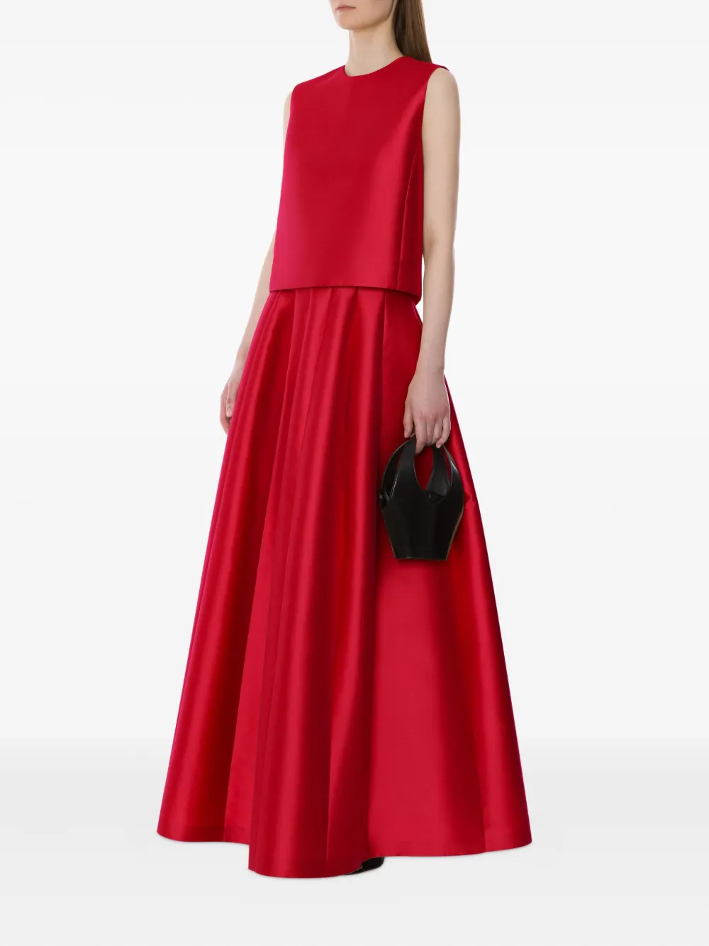 Alberta Ferretti Satijnen top - Rood
