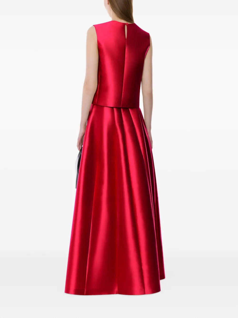 Alberta Ferretti Satijnen top Rood
