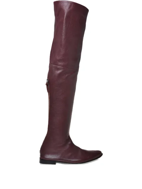 Alberta Ferretti over-the-knee leather boots