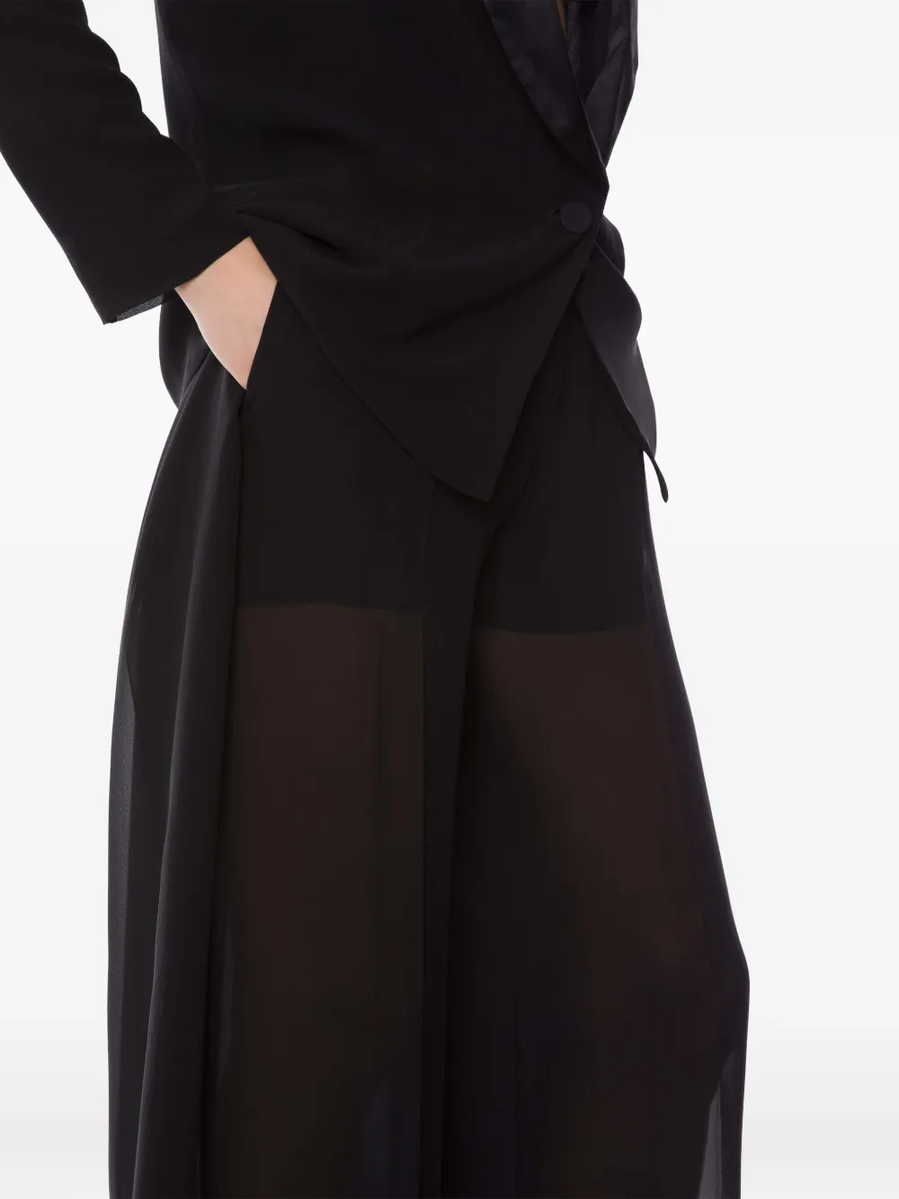 Alberta Ferretti Kanten broek Zwart