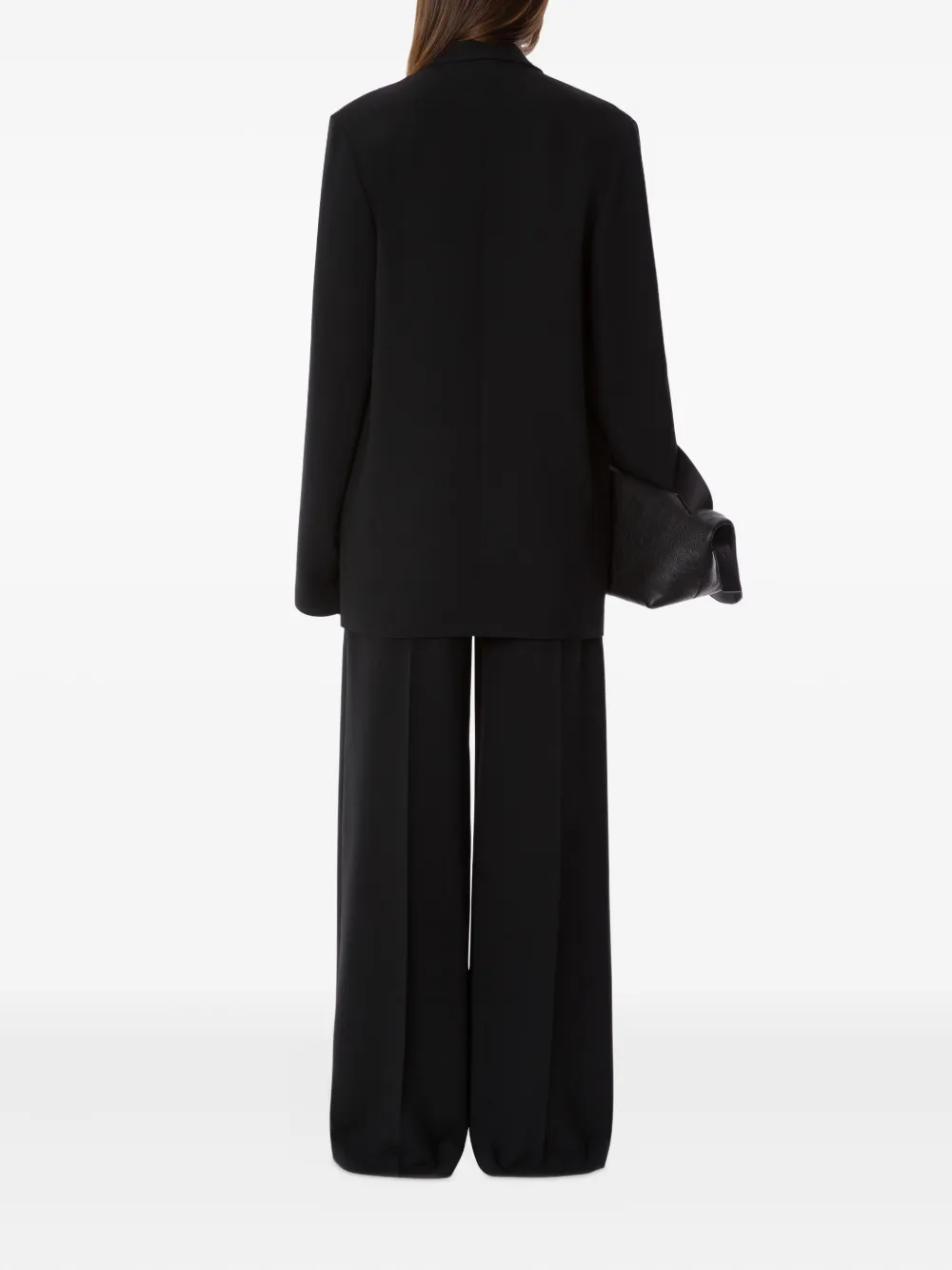 Alberta Ferretti Blazer met enkele rij knopen Zwart