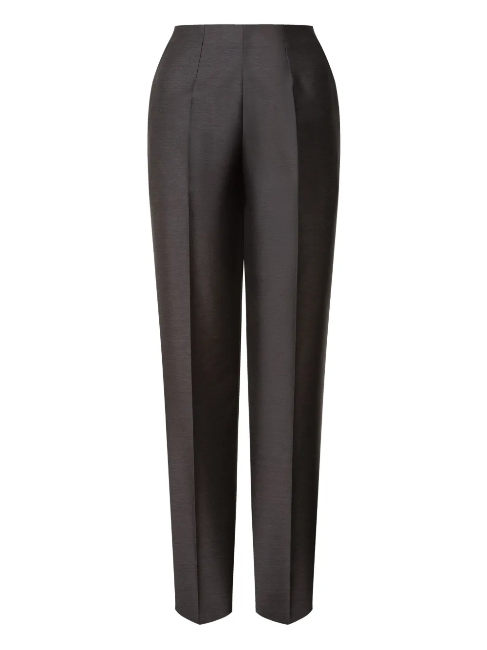 Alberta Ferretti Pressed-crease Trousers In Black