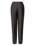 Alberta Ferretti pressed-crease trousers - Grey