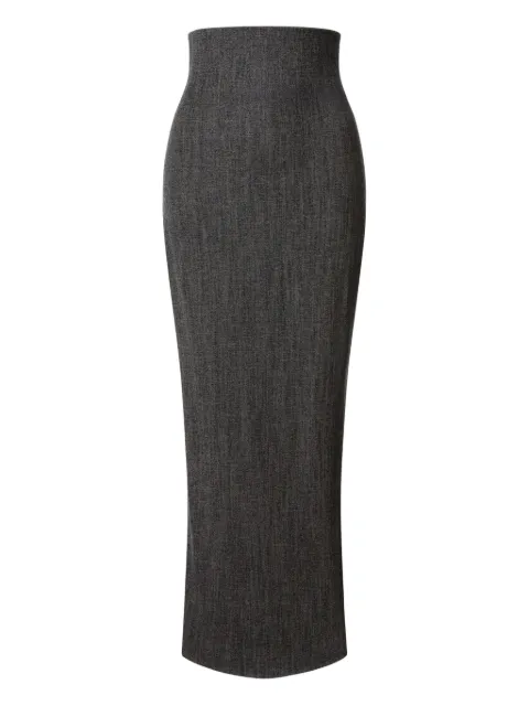 Alberta Ferretti wool midi skirt