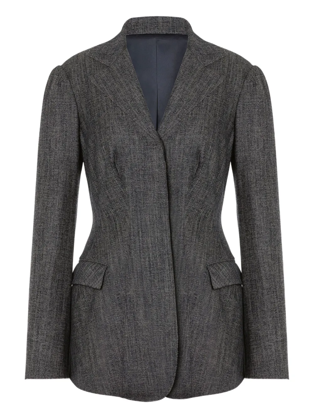Alberta Ferretti Fitted Blazer In Black