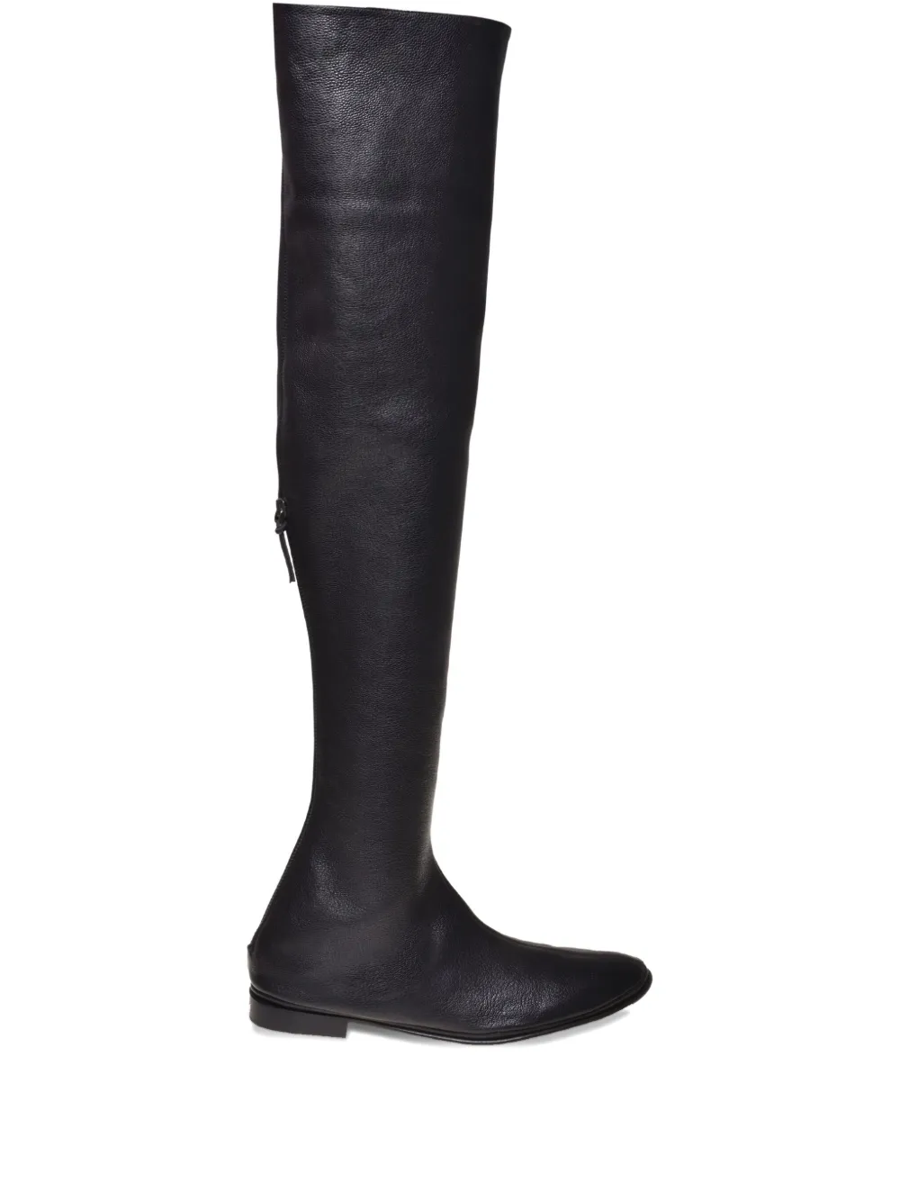 Alberta Ferretti Over-the-knee Flat Boots In Black