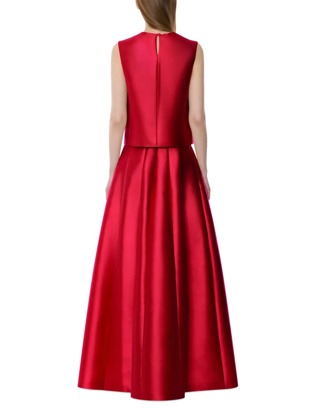Alberta Ferretti Maxi-plooirok - Rood