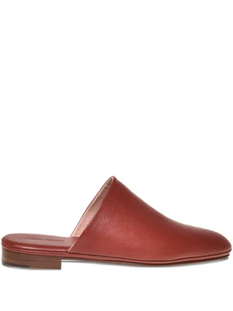 Alberta Ferretti leather slip-on mules