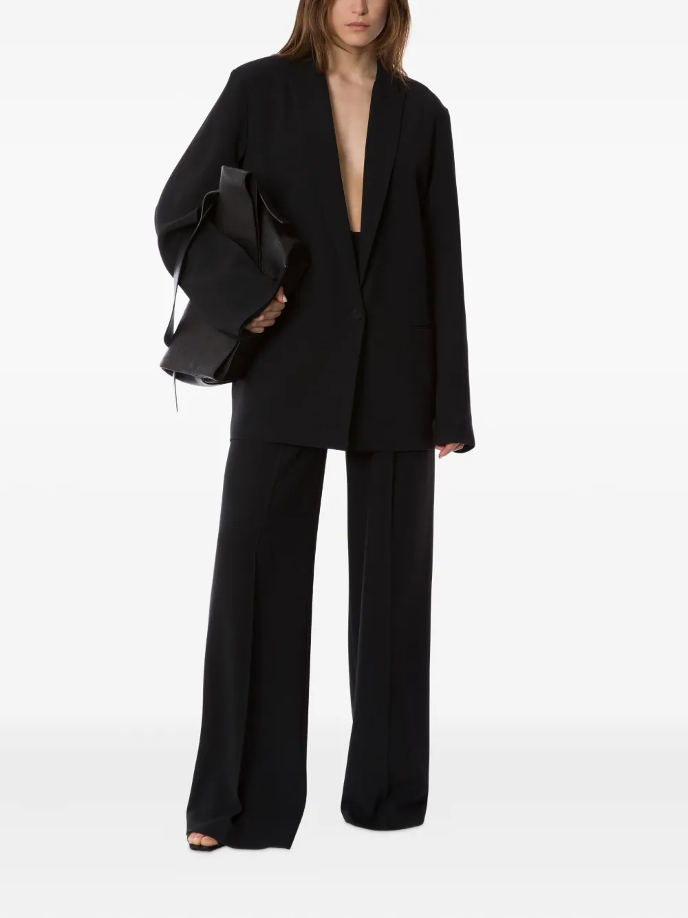 Alberta Ferretti Plooibroek - Zwart