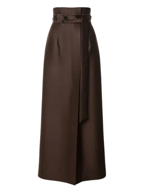Alberta Ferretti satin midi skirt