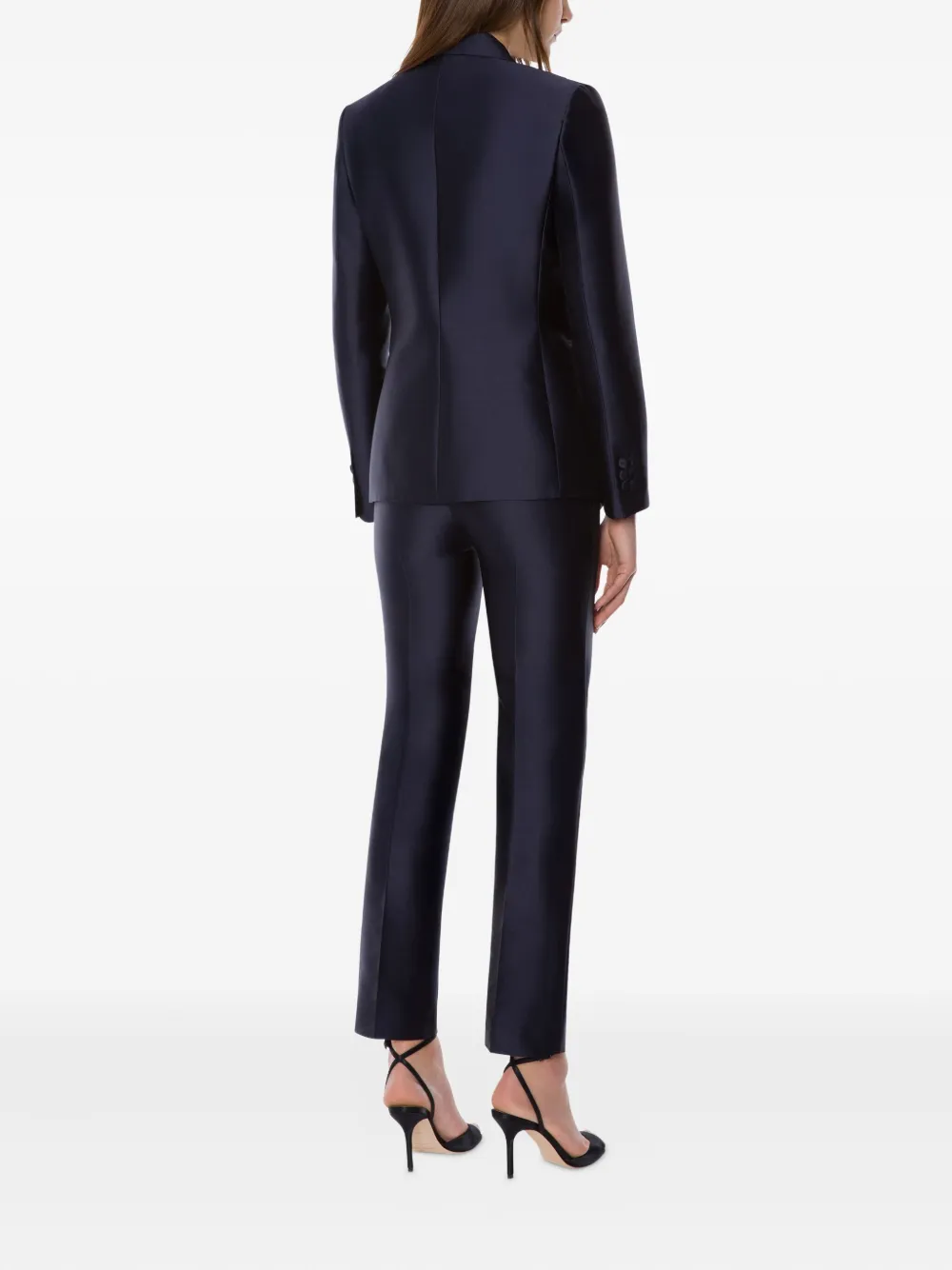 Alberta Ferretti Single-breasted Blazer In Blue