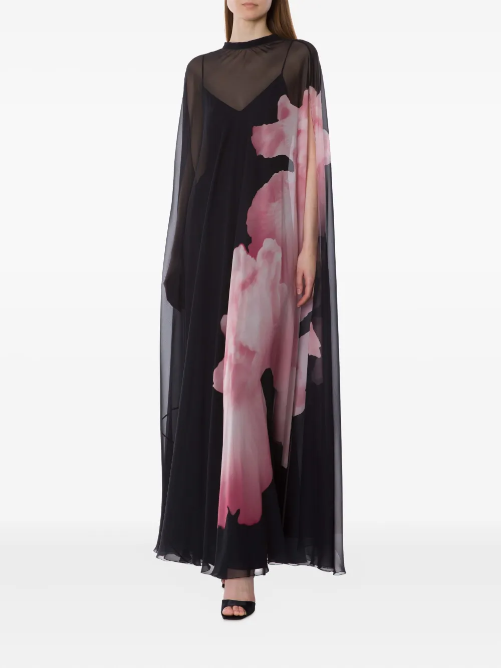Alberta Ferretti Zijden jurk - Zwart