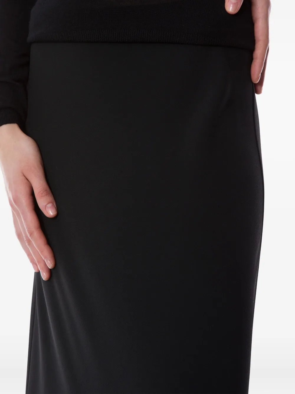 Alberta Ferretti High waist maxi-rok Zwart