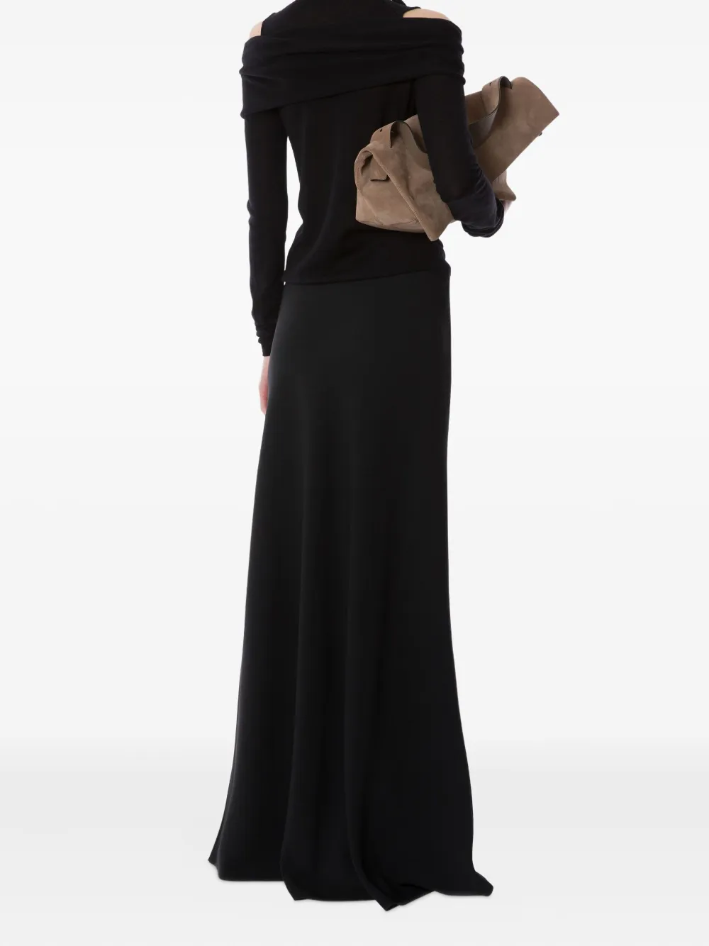 Alberta Ferretti High waist maxi-rok Zwart