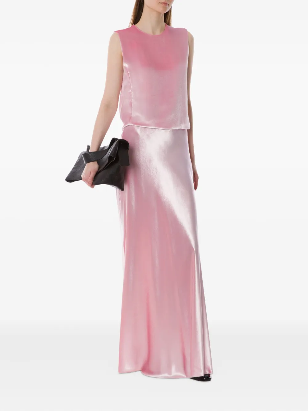 Alberta Ferretti Satijnen maxi-rok - Roze