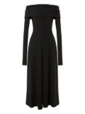 Alberta Ferretti crepe dress - Black