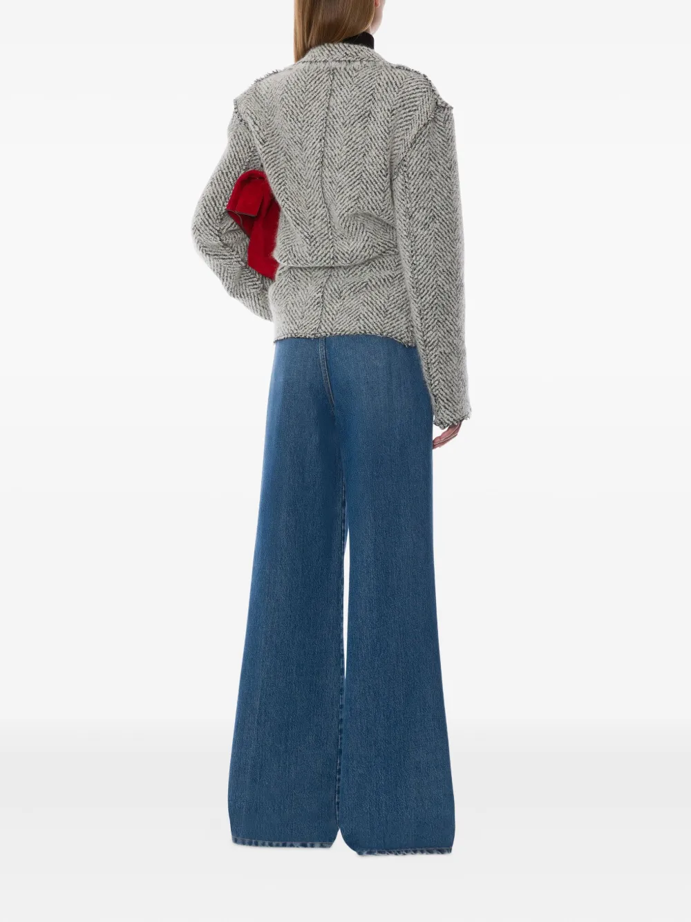 Alberta Ferretti Jeans met wijde pijpen Blauw