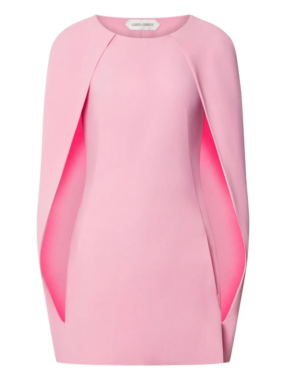 Alberta Ferretti cape-sleeve mini dress | Pink | Image 1
