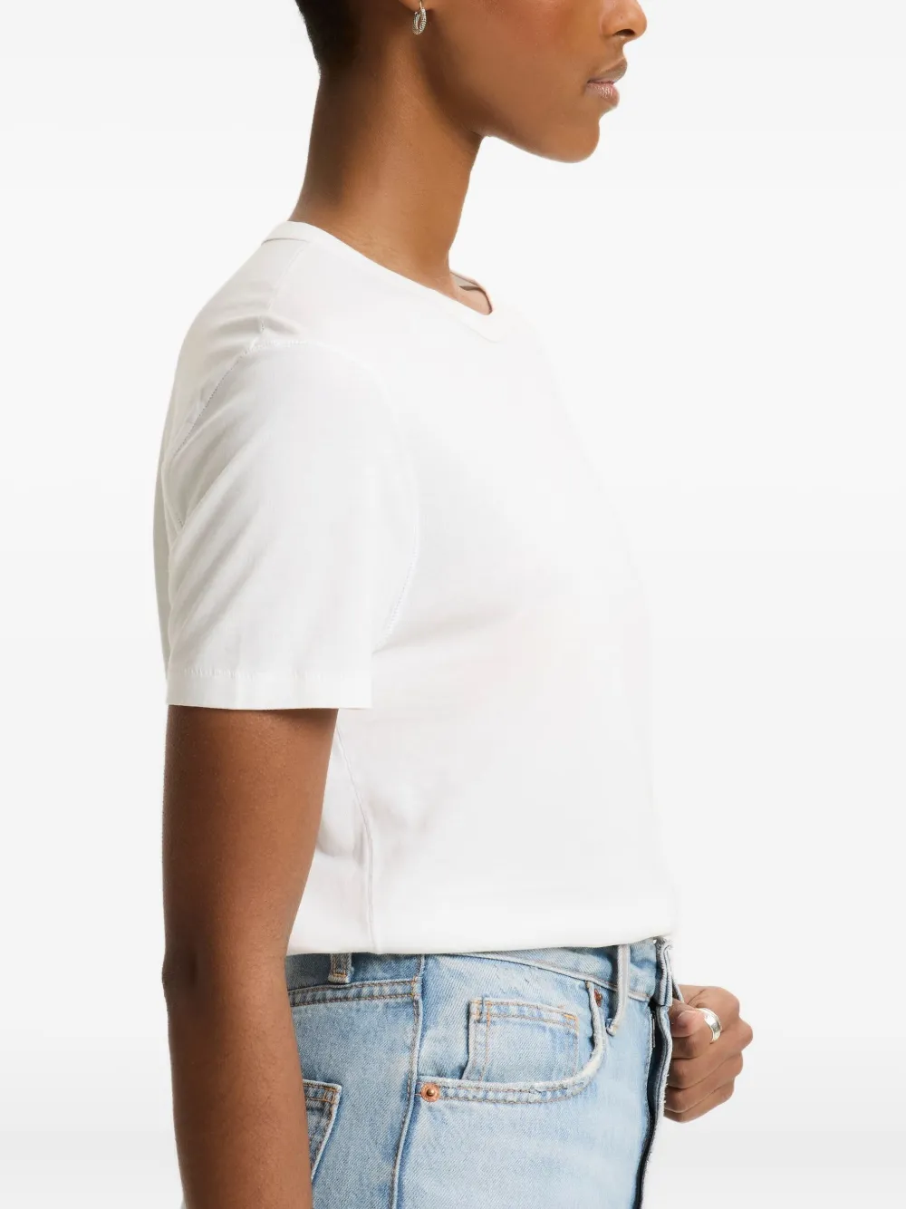 Majestic Filatures T-shirt met ronde hals Wit