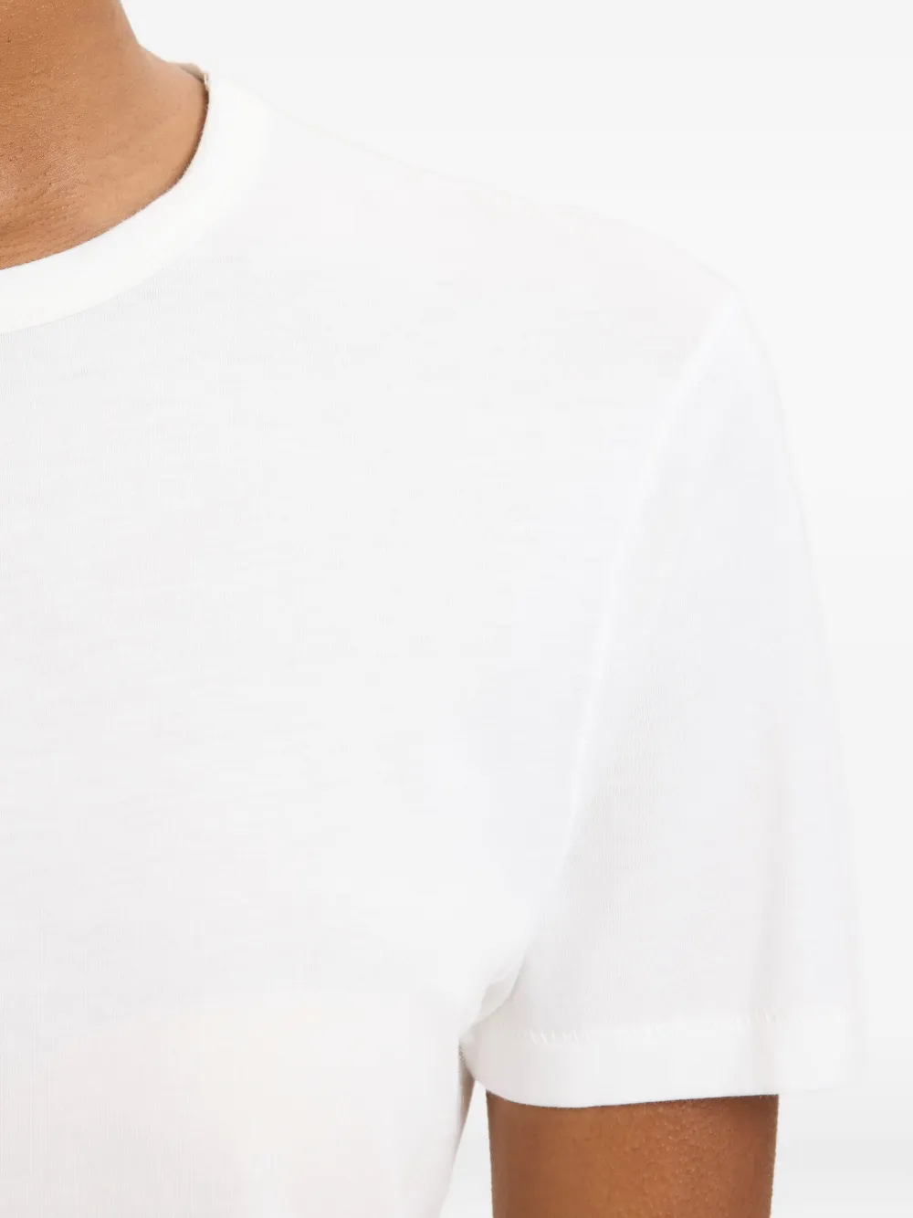 Majestic Filatures T-shirt met ronde hals Wit