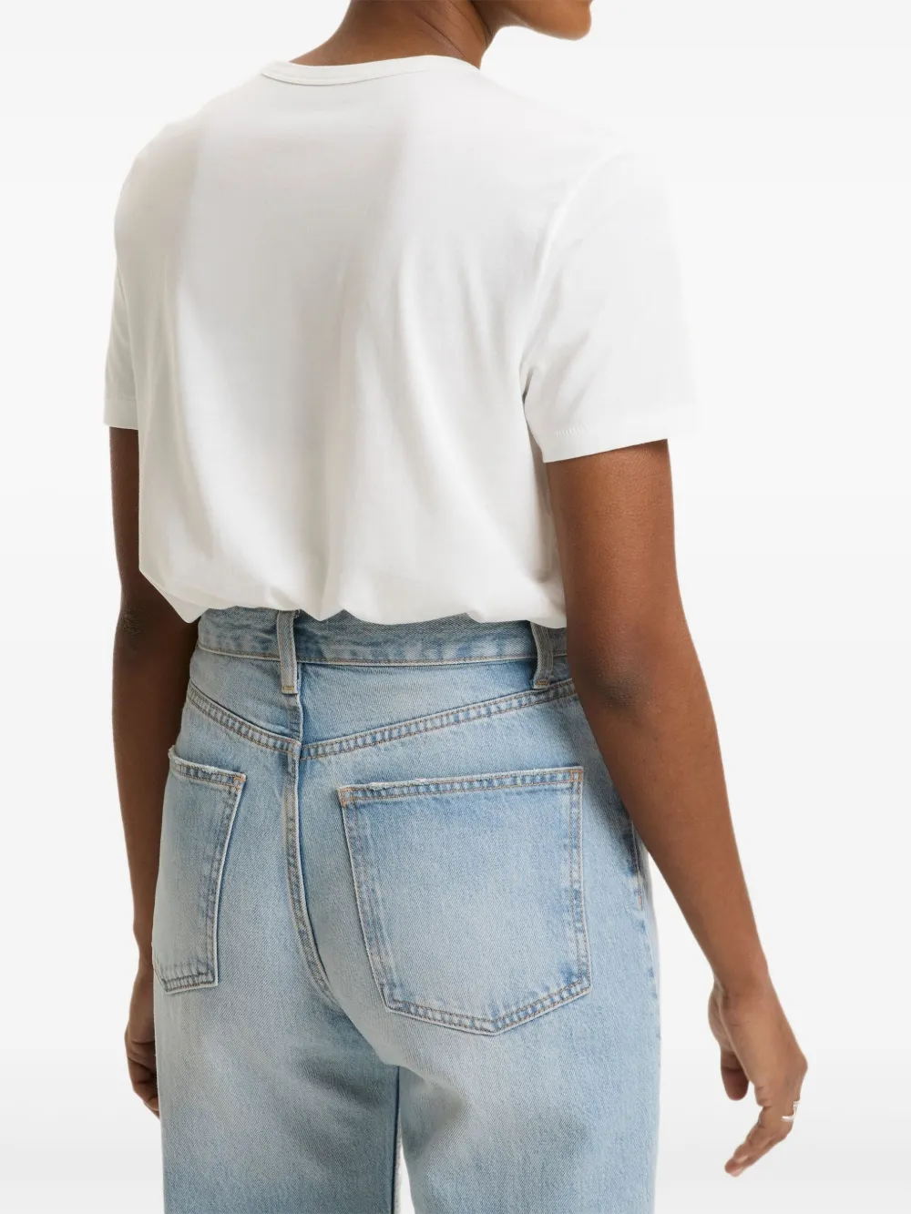 Majestic Filatures T-shirt met ronde hals Wit