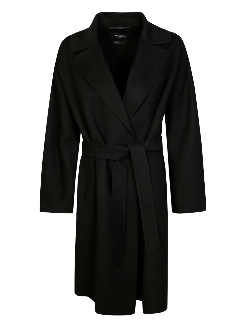 Weekend Max Mara abrigo con cinturón | negro | Image 1