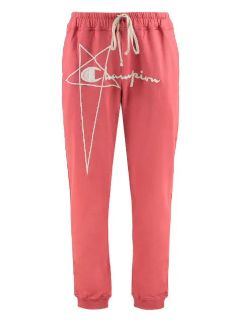 Rick Owens x Champion cotton track pants