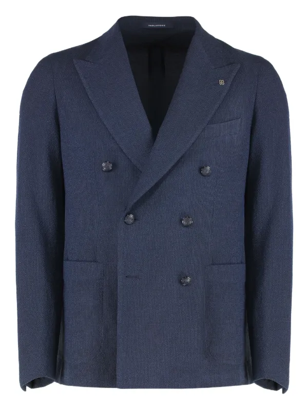 タリアトーレ ダブルジャケット ブルー Tagliatore ダブルジャケット