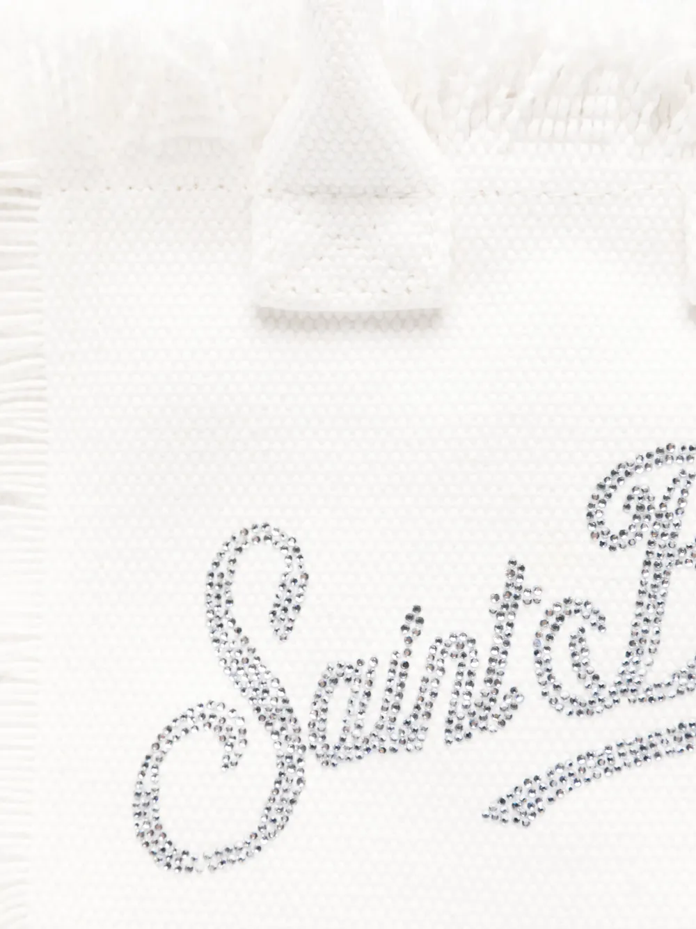 MC2 Saint Barth Kids Bouclé kleine toilettas Wit