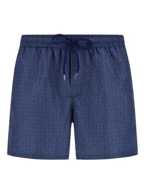 Boggi Milano monogram-print swim shorts
