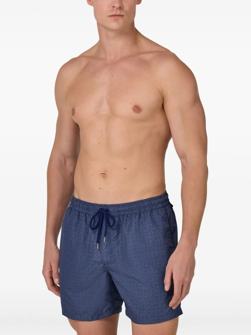 Boggi Milano monogram-print swim shorts | Image 2