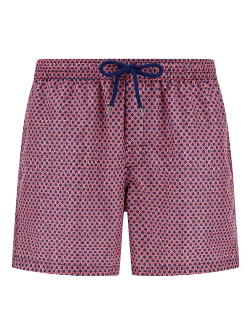 Short de bain à imprimé géométrique - Boggi Milano - Modalova