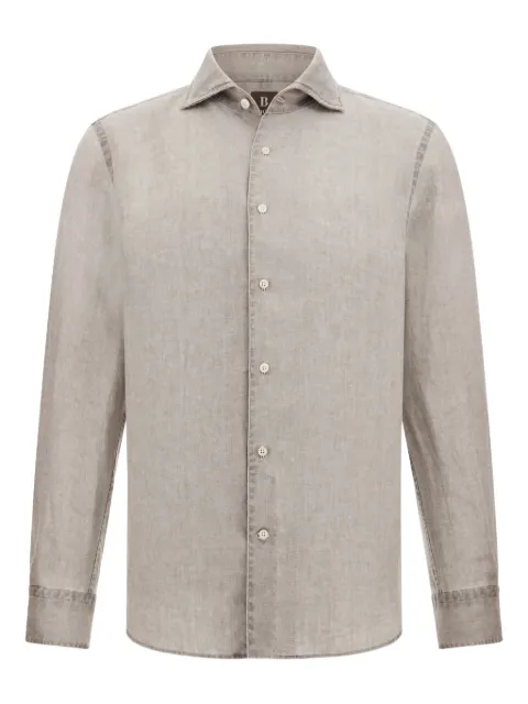 Boggi Milano regular-fit linen shirt