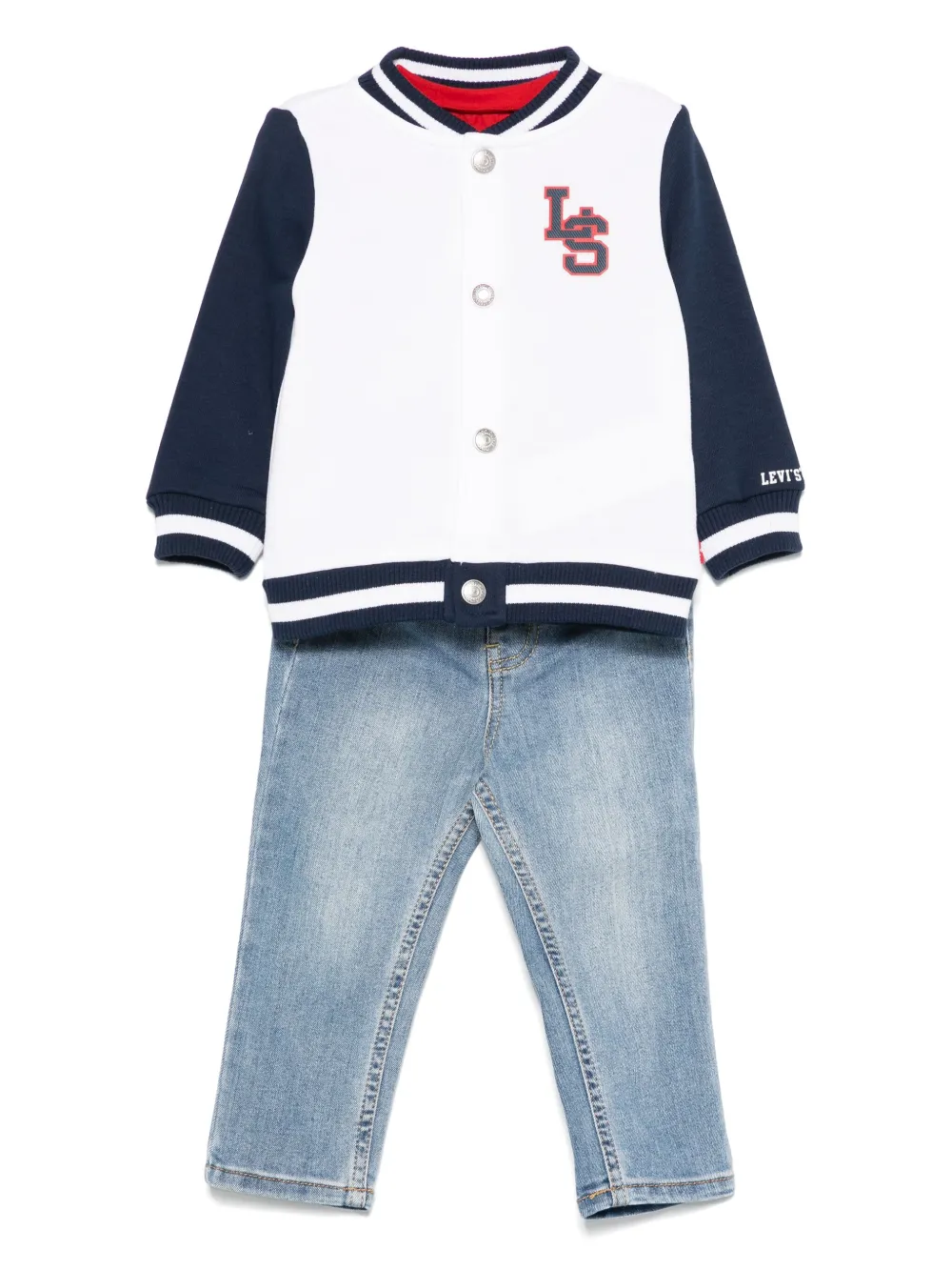 Levi's Kids ロゴ ジーンズ セット - ホワイト Levi's Kids ロゴ ジーンズ セット - ホワイト