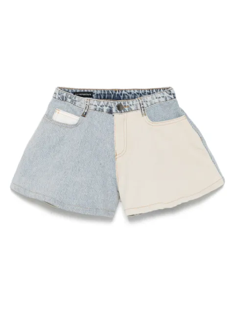 Emporio Armani Kids contrast-panel denim shorts