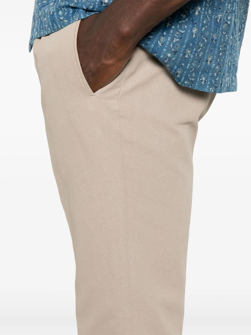 Incotex Broek met geplooid detail Beige