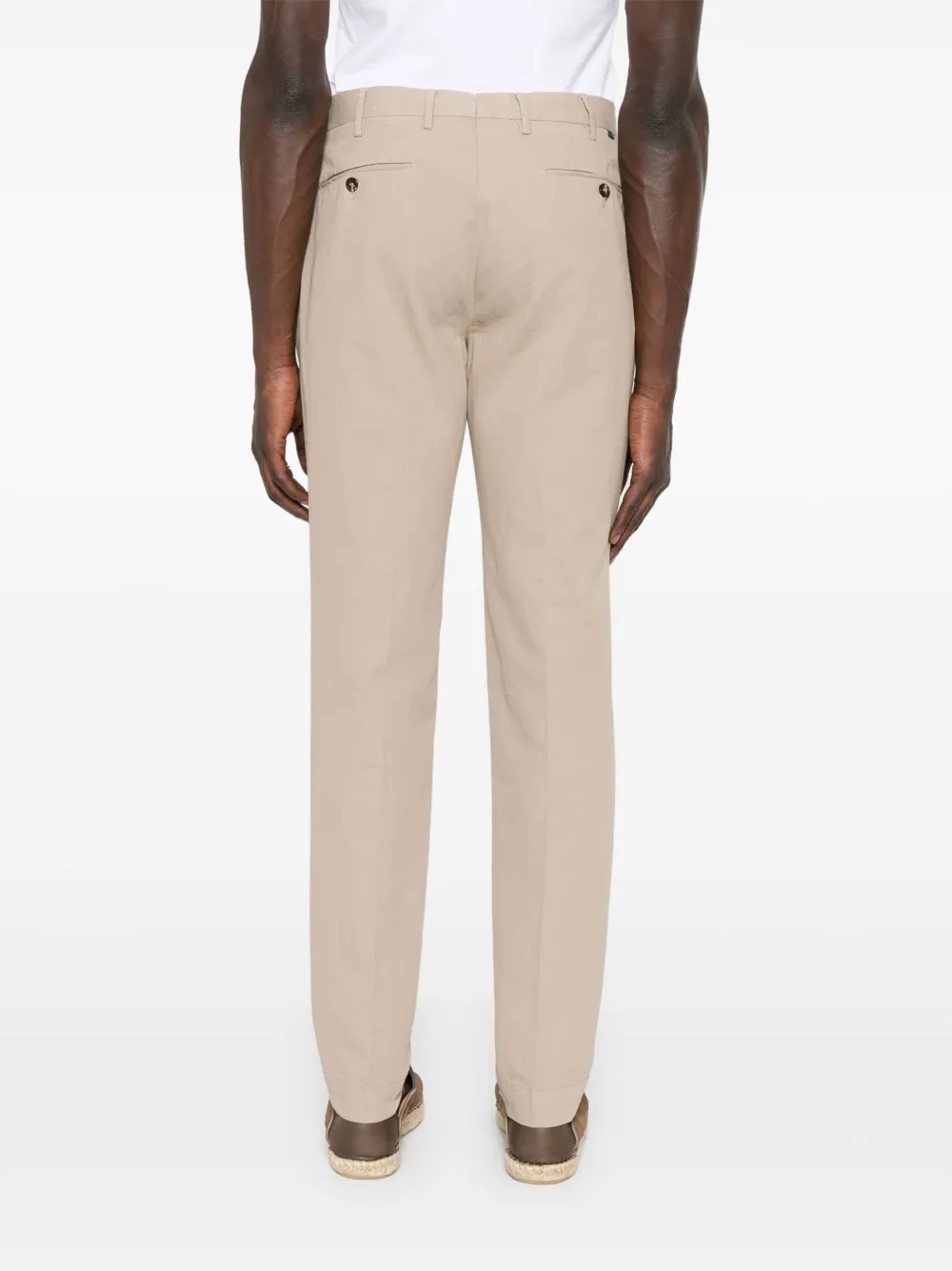 Incotex Broek met geplooid detail Beige