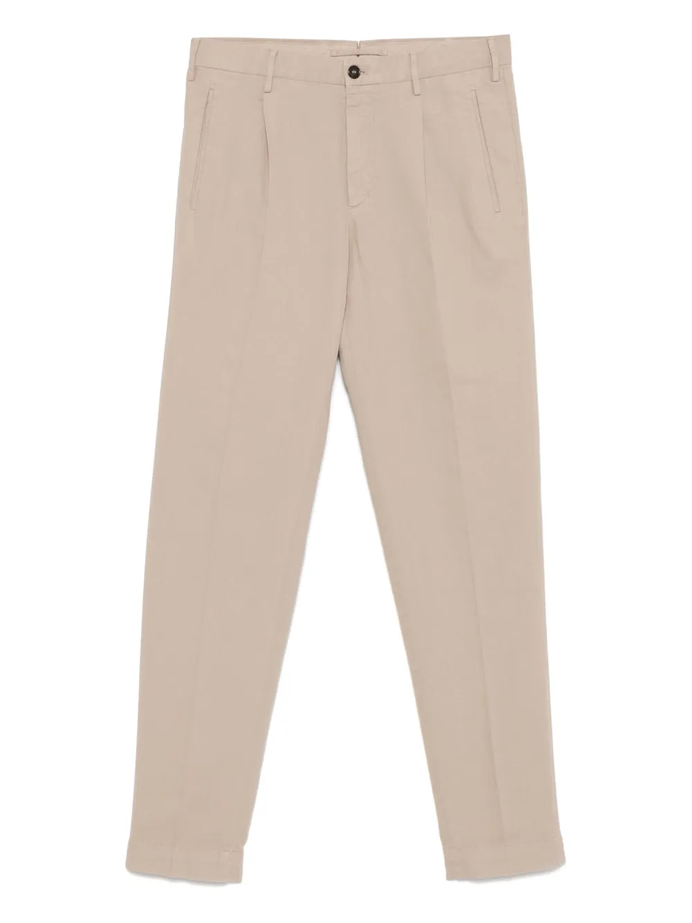 Incotex Broek met geplooid detail Beige