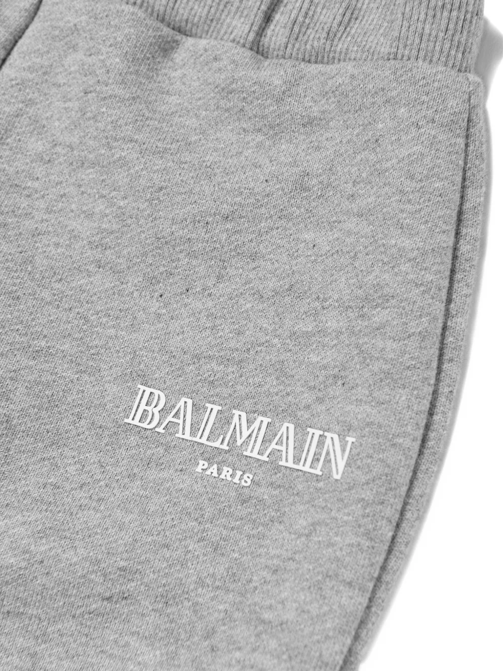 Balmain Kids Trainingsjack met rubberen logo Grijs