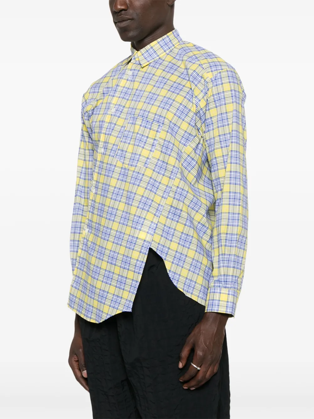 Comme Des Garçons Shirt Asymmetrisch overhemd Geel