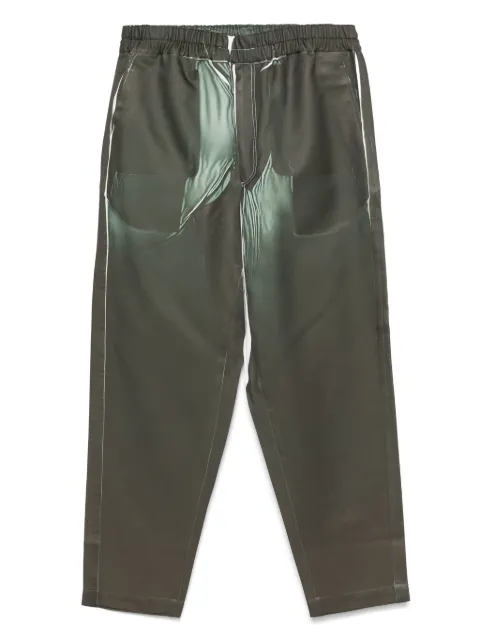 Comme Des Garçons Shirt denim-print trousers