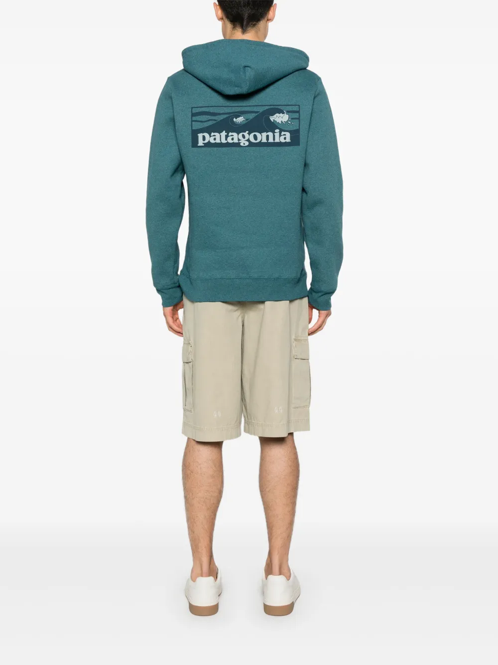 Patagonia Boardshort hoodie met logo Groen