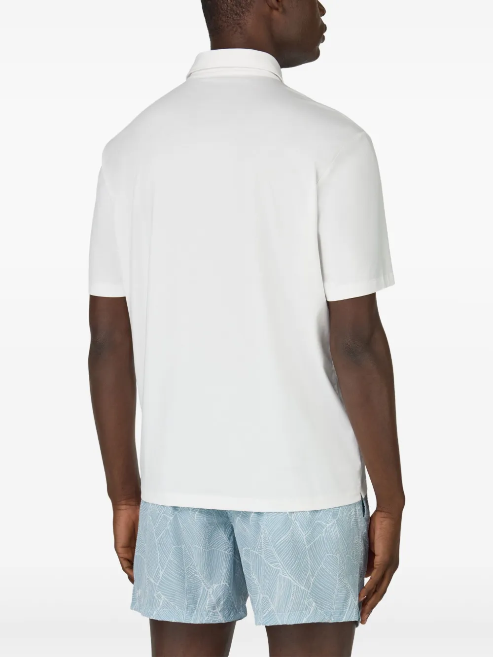 Boggi Milano Poloshirt van stretch-katoen Wit