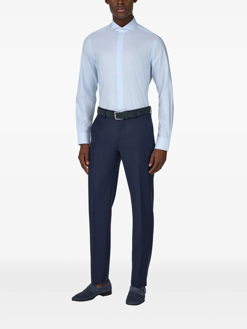 Boggi Milano slim-fit twill shirt | Image 2
