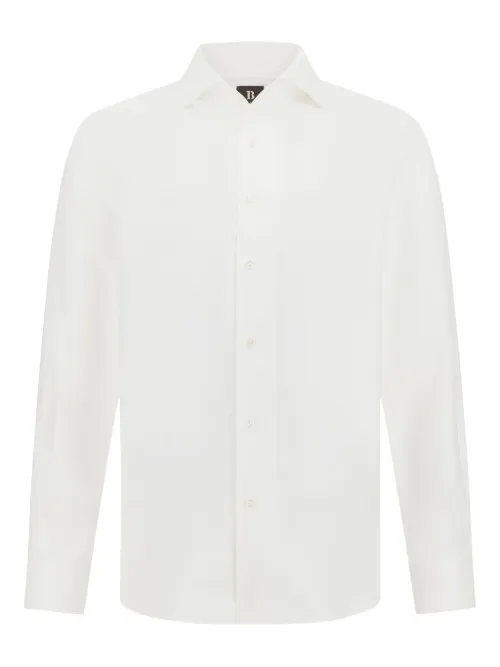 Boggi Milano chemise en lin - Blanc - Boggi Milano - Modalova