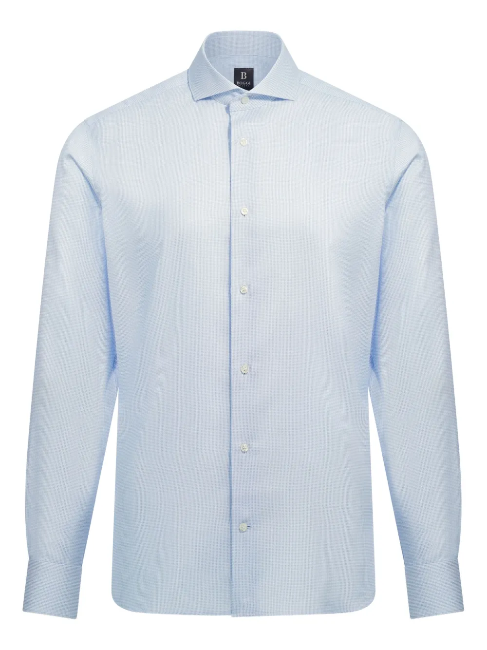 Boggi Milano slim-fit cotton shirt | Blue | Image 1