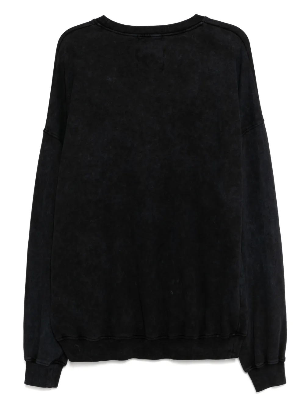 Stain Shade Sweater met print - Zwart