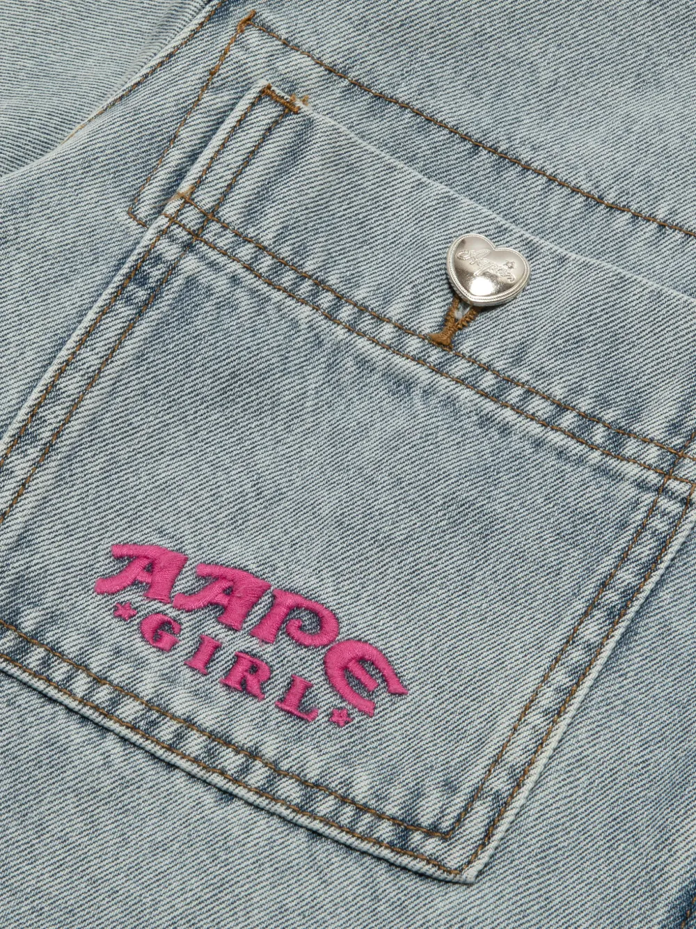 AAPE BY *A BATHING APE Cropped blouse Blauw