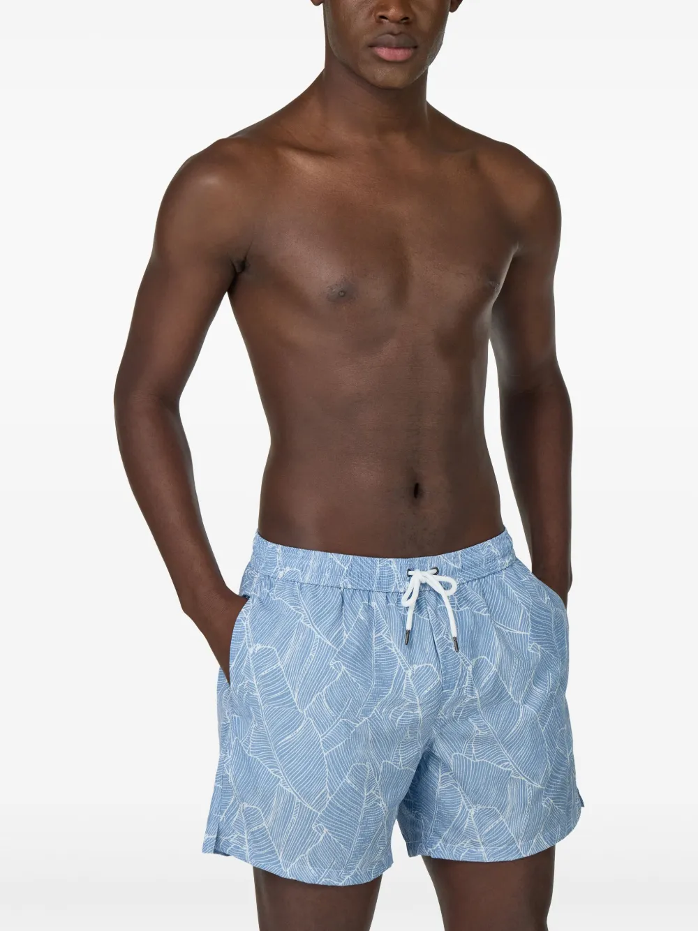 Boggi Milano botanical-print swim shorts | Image 2